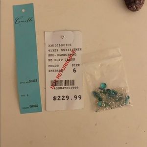 Emerald green prom dress